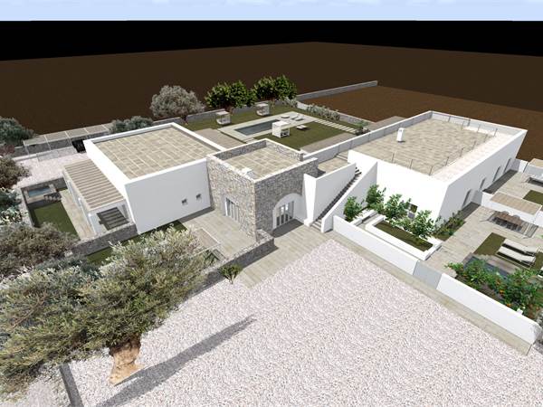 Land with an ancient farmhouse and approved planning permission